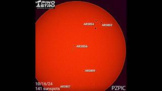 Daily Sunspots October 16 2024 101624 sun solar sunspots seestar solarobservation [upl. by Airdnoed598]