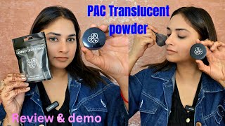 Pac Translucent Powder  Review amp Demo [upl. by Zetta]