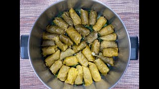 Greek Dolmades with Avgolemono Sauce  Ντολμάδες με Αυγολέμονο [upl. by Krantz]