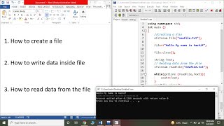 Dev c Complete tutorials  Tutorial 16 File Handling in C Programming [upl. by Natsuj720]