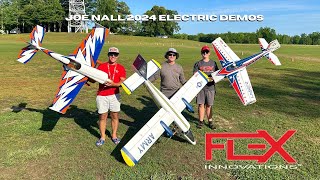 Flex Innovations Electric Demos at Joe Nall 2024 [upl. by Auqinu]