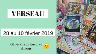 HOROSCOPE TAROT DU 28 JANVIER AU 10 FÉVRIER 2019  VERSEAU [upl. by Ahsuatan]