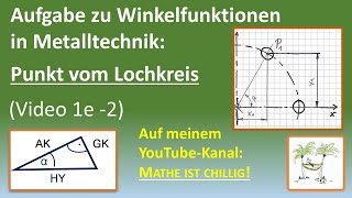 Punkt vom Lochkreis mit Winkelfunktion berechnen [upl. by Aloel]