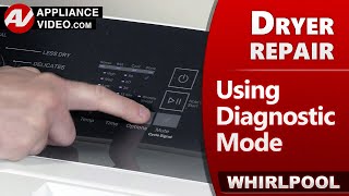 Dryer Diagnostic Mode amp Retrieving Error Codes ampTroubleshooting by Factory Authorized Technician [upl. by Amsed]