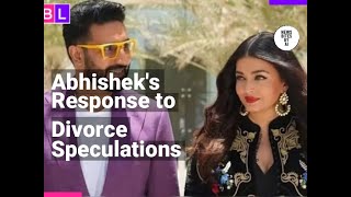 Abhishek Bachchan Addresses Aishwarya Rai Divorce Rumors [upl. by Nylirem]