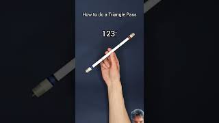 How to do a triangle pass pen spinning tricks [upl. by Harmonie]