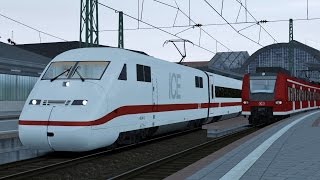 Train Simulator Mannheim Hbf  Karlsruhe Hbf with DB ICE 2 [upl. by Atiuqet]