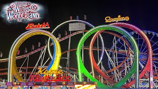 Munich Looping Olympia Looping at Hyde Park Winter Wonderland Offride Footage [upl. by Ocire]