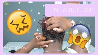 Lint and Buildup  DIY Microlocs and Interlocking  Loc Journey  MaameRose [upl. by Laurena]