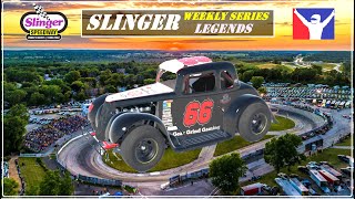 IRACING  Slinger Speedway Weekly Series  LEGEND CARS  50 Laps AI [upl. by Erreit]