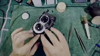 Rolleiflex 35f slow speeds speedy repair [upl. by Leis]