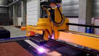 MicroStep MG  plasma cutting machine demonstration [upl. by Gaivn]