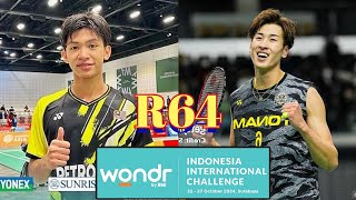 R64🇲🇾Muhammad Faiq VS 🇯🇵Riku Hatano🔥 Indonesia IC2024 [upl. by Yednarb]