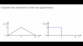 Convolution integral example  graphical method [upl. by Noevad]