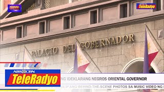 Ruel Degamo posibleng ideklarang Negros Oriental Governor  TELERADYO BALITA 30 Sept 2022 [upl. by Ydoc]