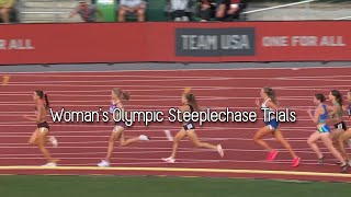 Womans Olympic Steeplechase Trials 2024 [upl. by Rip]