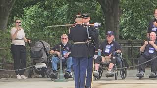 Arlington Cemetery Tomb of the Unknown Soldier Changing of the Guard 1030AM 962024 [upl. by Eirovi61]