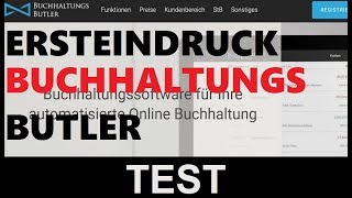 Buchhaltungsbutler Test  Ersteindruck  Buchhaltungssoftware vergleich  Buchhaltungssoftware Test [upl. by Esinereb]