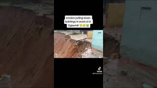 WATCH AS BUILDINGS COLLAPSE AT OVOM EROSIONS SITE [upl. by Adila]