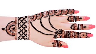 Stylish mehndi design front hand mehndi design easy amp simple  mehandi ka design  mehndi designs [upl. by Neysa]