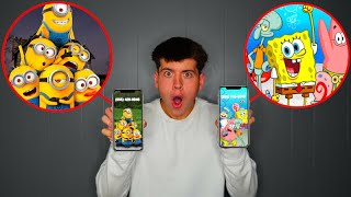 DO NOT FACETIME SPONGEBOB AND THE MINIONS AT 3AM [upl. by Eatnohs]