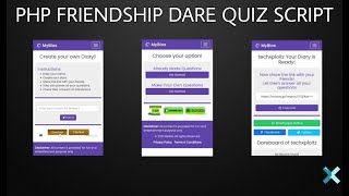 PHP Friendship Dare Quiz script  Dare 2022 PHP script [upl. by Haisi]