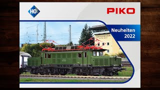 PIKO Neuheiten H0 2022 – Modellbahn Modelleisenbahn Katalog [upl. by Elexa]