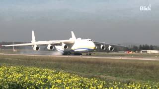 Antonov An225 «Mriya»  Landing in Zurich  ZRH [upl. by Paige]