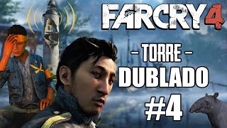 FAR CRY 4 Dublado 4  A Queda  Rapel  Liberando a Torre de Rádio PS4 [upl. by Aihtyc]