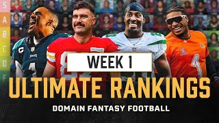 Week 1 Fantasy Football Rankings  WIN Your Matchup [upl. by Maitilde]