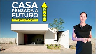 CASA de ARQUITECTA PENSADA para CRECER A FUTURO INTROSPECCIÓN en 10 X 20  VAR Proyectos [upl. by Airotnes]