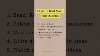 Habits That Make You Smarter [upl. by Cordalia]