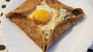 Recette de Galette de Sarrasin Galette de blé noir galette bretonne complète [upl. by Thetos]