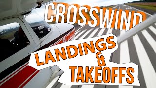 Crosswind Landings amp Takeoff  Prep for PPL Checkride [upl. by Rot842]