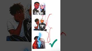 SpiderMan 3verse miles morales art spiderman marvel milesmoralesintothespiderverse [upl. by Aili]