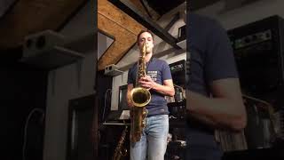 bugle call  reveille on tenor sax [upl. by Aenil]