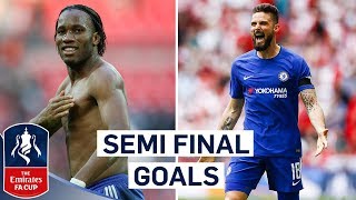 Girouds Quick Feet and Zolas Stunning Turn  Chelseas Best Semi Final Goals  Emirates FA Cup [upl. by Llevram]