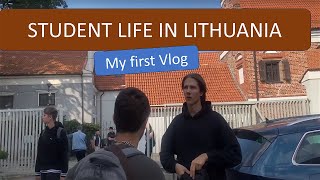 MY FIRST VLOG  VILNIUS UNIVERSITY  STUDENT LIFE IN LITHUANIA  ENGLISH [upl. by Lister]