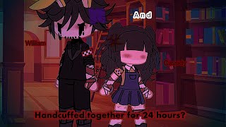 William and Cassidy handcuffed for 24 hours  Gacha club  GCMM  •HAYWAH•  Rushed Afton Family [upl. by Marleen997]