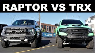 2021 Ford Raptor Vs 2021 Ram TRX Does The New Raptor Blow The TRX Out Of The Water [upl. by Edylc]