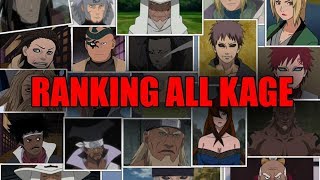 Ranking All Kage from Weakest to Strongest [upl. by Htims]