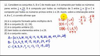 QUESTÃO DE MATEMÁTICA DE CONCURSO  MÚLTIPLOS E NÚMEROS PRIMOS AOCP 2017 [upl. by Nellir566]