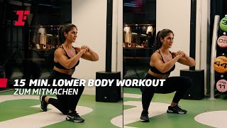 15Minuten Lower Body Workout  zum Mitmachen 💪🏼 I Fitness First Workouts 7 [upl. by Lyret320]