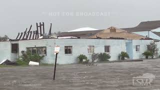 091124 Dulac LA  Intense Winds  Major Storm Surge Blocks Main Highway [upl. by Hoxsie]