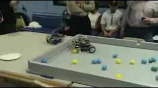 UMass Lowell Robot Egg Hunt El Capitan vs Egg Dumptruckinator [upl. by Bourgeois]