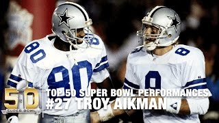 27 Troy Aikman Super Bowl XXVII Highlights  Top 50 Super Bowl Performances  NFL [upl. by Marmawke234]