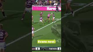 🔥 Stephen Crichtons Epic Intercept Try Ignites Panthers vs Sea Eagles Clash nrl Action 🏉💥 [upl. by Nwahsel]