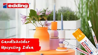 How to make stylish candle holders from jars lids and the like [upl. by Mishaan54]