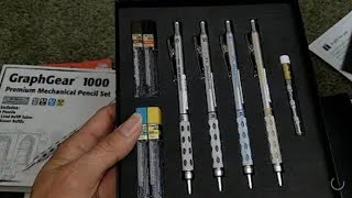 Most expensive pencil  pentel graphgear 1000  Review  unboxing artist youtuber [upl. by Fiorenza361]