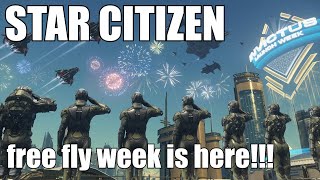 Star Citizen Free Fly WEEK IS HERE Invictus fleet week Day 1 Lets Explore [upl. by Blas]